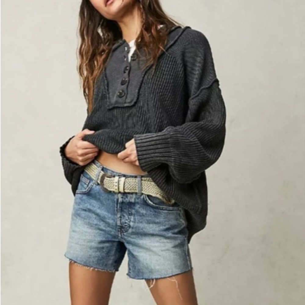 We The Free denim ivy midrise shorts